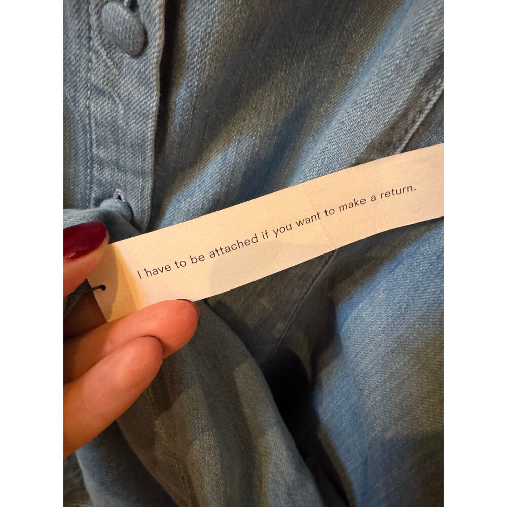 Reformation Anthropologie Sebastien Denim Midi Dress - Size 6 - Picture 9 of 11